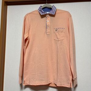 GoldenBear オレンジ長袖ポロシャツ