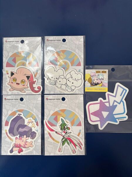 【パルデア地方】貼って剥がせるポケモンステッカー4枚+ドンナモンジャTVステッカー