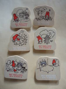  unused goods Sanrio My Melody wooden clip 6 piece set 2015 year 