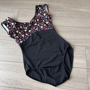 美品/Alicia アリシア/ レオタード バレエ ノースリーブ/バービー 黒