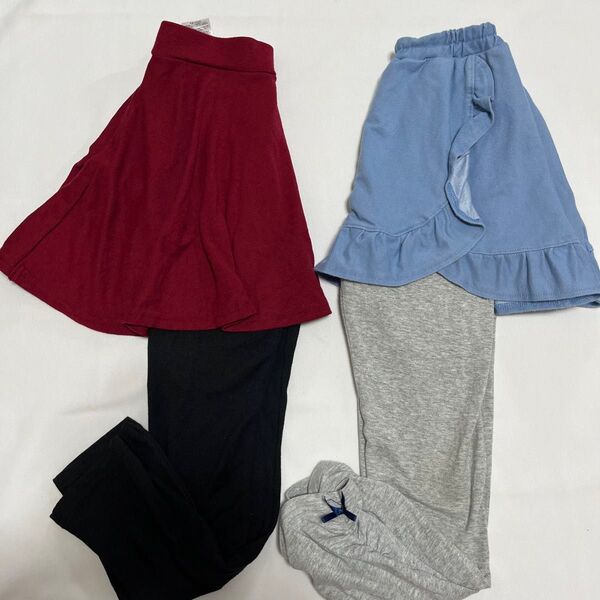 ベルメゾン GITA スカッツ スカパン パンツ付きスカート 130