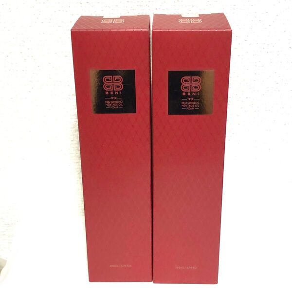 新品 BENI レッドジンセンヘリテージオイルフォーム クレンジング 2本