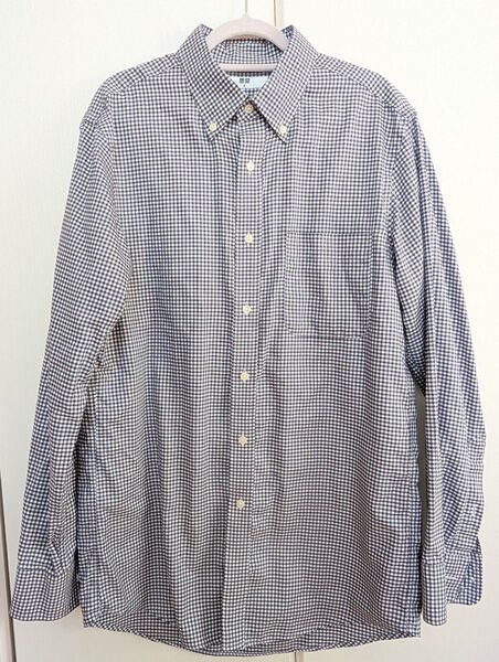 ユニクロ UNIQLO 長袖シャツ チェック M