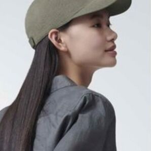 新品 UNIQLO UVカットニットキャップ ユニクロ 定価1990円 カーキ CAP