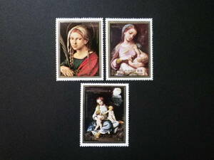 Art hand Auction ■北朝鮮 絵画切手 3種 未使用 Korea North-1984 Corregio (G2024), アンティーク, コレクション, 切手, はがき, アジア