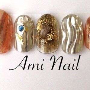 シェルフラワーニュアンスネイル