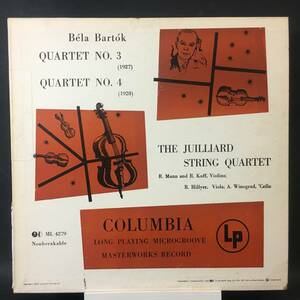 ◆ ストリングス ◆ Bela Bartok ◆The Julliard String Quartet ◆ 6Eyes 米 深溝