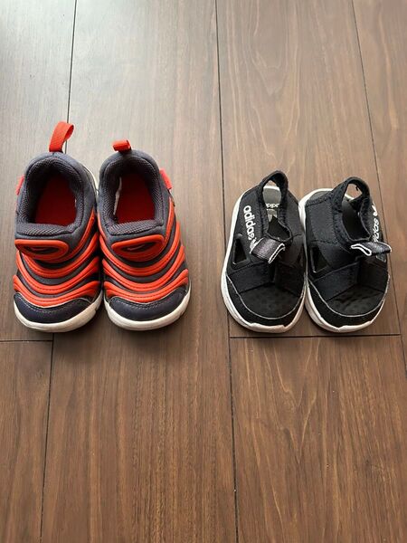 NIKE adidas 12cm 2足セット