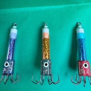 アングラーズフラワー キラキラグロー 3個 8本針 イカ釣り エギング