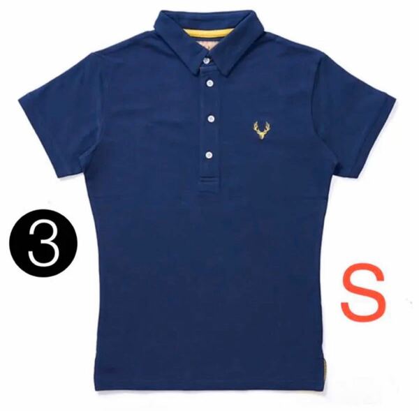 Granddeer ポロシャツ(半袖) 3番S (ポイントカラー黄色)