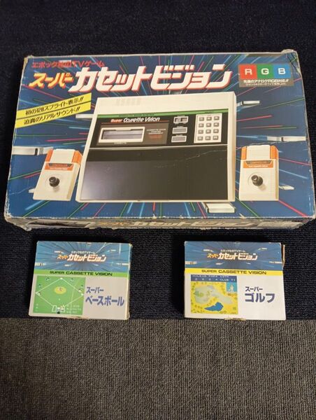 【当時物】EPOCH スーパーカセットビジョン 本体+ゲームソフト2本付き