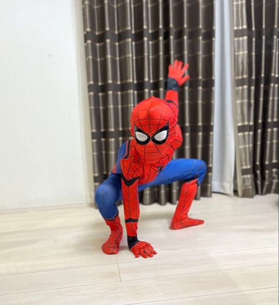 コスプレ ハロウィン スパイダーマン仮装 子供 イベント かっこいい 120cm