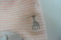 【KCM】bab-105A■新品■【sophie la girafe】キリンのソフィー　日本製 ポンポンつき　ベビー帽■　ピンク_画像3