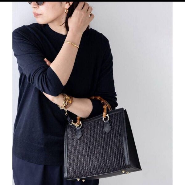 AULENTTI オウレンティ バンブー バックバック 2WAYバッグ 黒 極美品