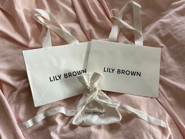 リリーブラウン LILY BROWN ショッパー 紙袋 ギフトバッグ プレゼント ラッピング 巾着