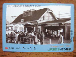 JR東 オレカ 使用済 総武本線 本八幡駅 開業55周年記念 【送料無料】