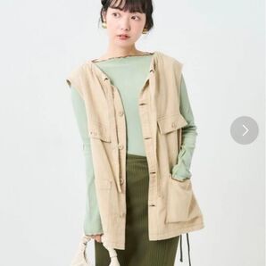 フリークスストア 未使用 リボンフラップポケットベスト ベスト ジレ ローリーズファーム チャオパニック kbf ディスコート