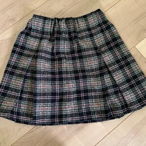 チェック プリーツスカート 130