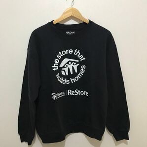 スウェット 黒トレーナー 古着 ブラック
