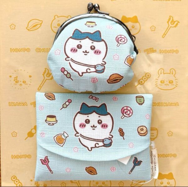 ちいかわ もぐもぐ本舗 京都伏見稲荷店 限定 がま口 ティッシュケース ハチワレ