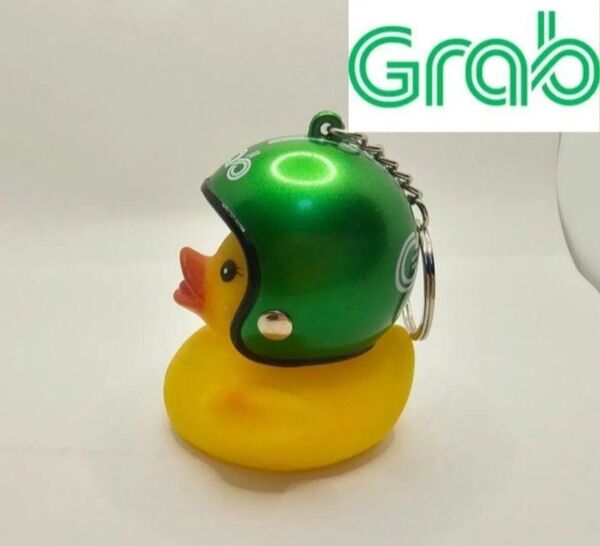 Grab グラブ ミニチュア バイク ヘルメット キーホルダー タイ ベトナム 東南アジア デリバリー