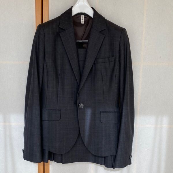 リクルートスーツ 9号 入学式スーツ チャコールグレー