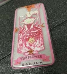 iphone11　ケース　カバー　カードキャプターさくら　木之本桜　桃　クロウカード　クリアカード　ソフトケース　耐衝撃