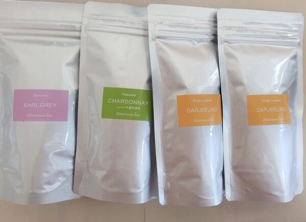 アフタヌーンティー 紅茶 ダージリン アールグレイ シャルドネ 4袋セット ティーバッグ afternoon tea 福袋