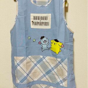 ポムポムぷりん エプロン 保育士 介護士 キャラクター 新品未使用タグ付き M-L