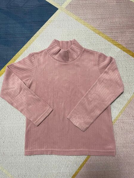 女の子120cm ハイネックピンク ユニクロ 長袖 トップス