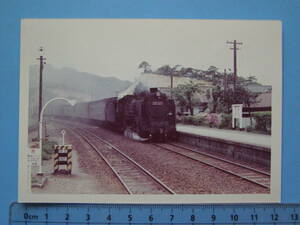 写真 古写真 電車 鉄道 鉄道写真 山口 萩 須佐 須佐駅 蒸気機関車 (J27)