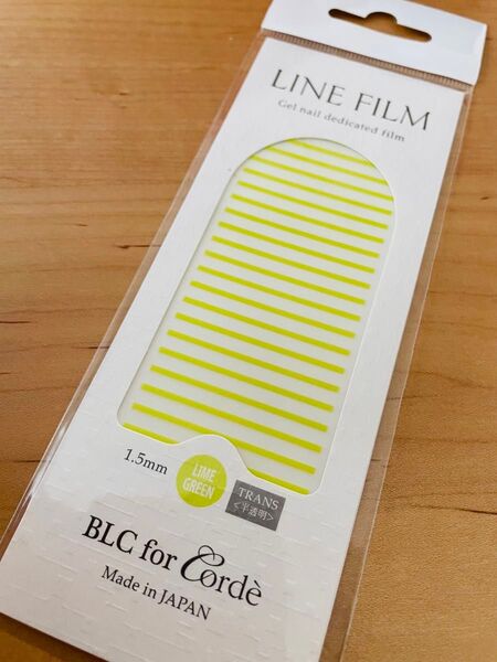 BLC for CORDE ラインフィルム ライムグリーン【新品・未使用】