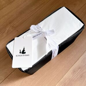 KINGS IN BAG バッグインバッグ 高級 サテンバッグインナー リンディ適用(ブラックnoir、Lindy26)