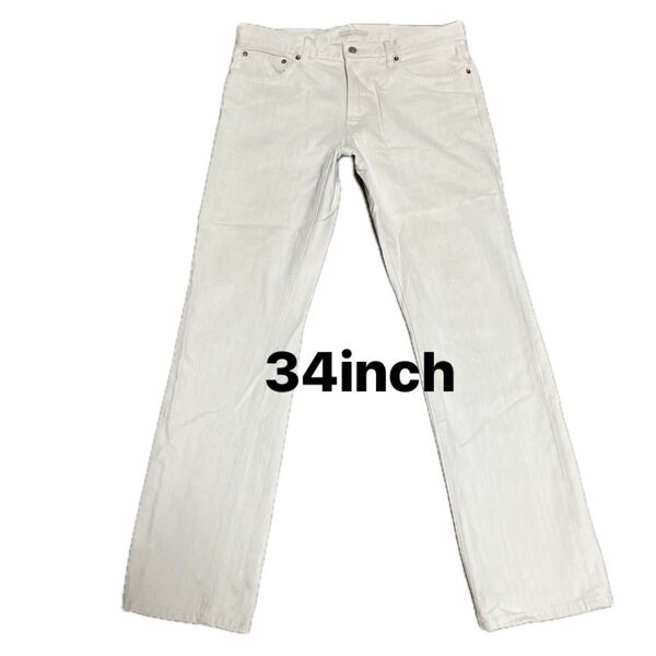 ユニクロ U デニム 34inch オフホワイト