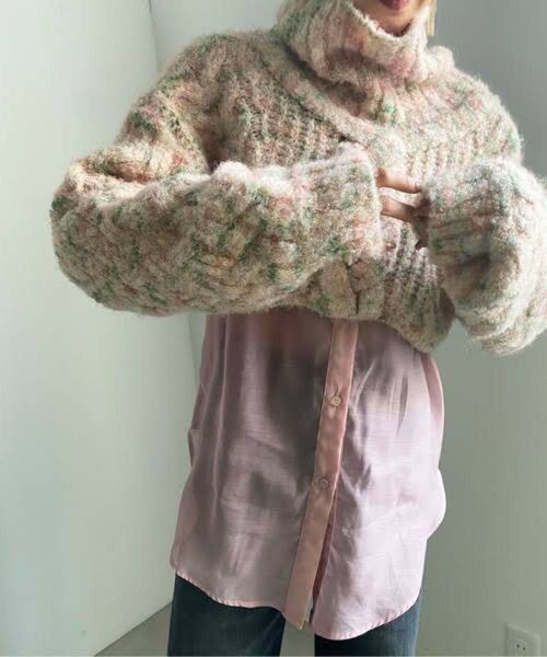 Ameri UND 2WAY LOOP YARN SHORT KNIT