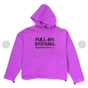 FULL-BK SYSTEMS FRONT LOGO COLOR HOODIE パープル Mサイズ