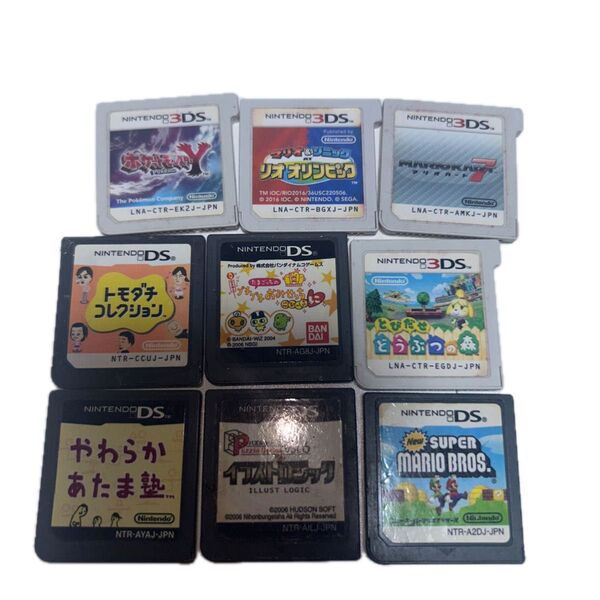 3DSソフトセット プチプチおみせっち トモダチコレクション ポケットモンスターY とび森 スーパーマリオブラザーズ
