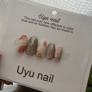 ニュアンスネイルチップ フラワー 柄 ワンポイントネイル