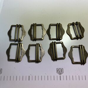 アンティークバックル8個セット ベルト幅2.3cm位の上がり