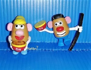 ☆Disney☆すき家☆Mr.ポテトヘッド☆Mrs☆ふちのっかりマスコット☆セット☆TOY STORY☆Mr.PotatoHead☆トイストーリー☆ディズニー