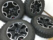 ☆美品☆ JEEP ジープ JL ラングラー ルビコン 純正 アルミ ホイール Goodrich グッドリッチ Mud-Terrain マッドテレーン 255/75R17 JK_画像2