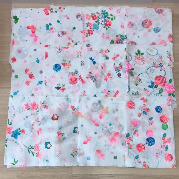 浴衣地 見本 サッカー地 35枚 約36cm×25cm