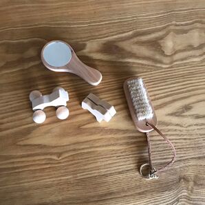 ★木製 無垢 北欧雑貨 手鏡 おもちゃ ポストカードスタンド ブラシ まとめて
