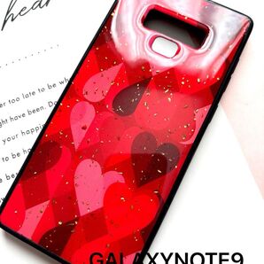GALAXYNOTE9 ハート柄 かわいい galaxy note9 ギャラクシーノート9ケース 新品 送料込み