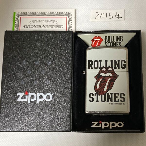 ZIPPO ROLLING STONES 3658 ストリートクローム 未使用 美品 箱付き 2015年製