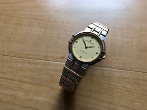 AK140 beautiful goods rare Vintage UNIVERSAL GENEVE universal june-bSWISS MADE Country Club combination quarts lady's wristwatch 