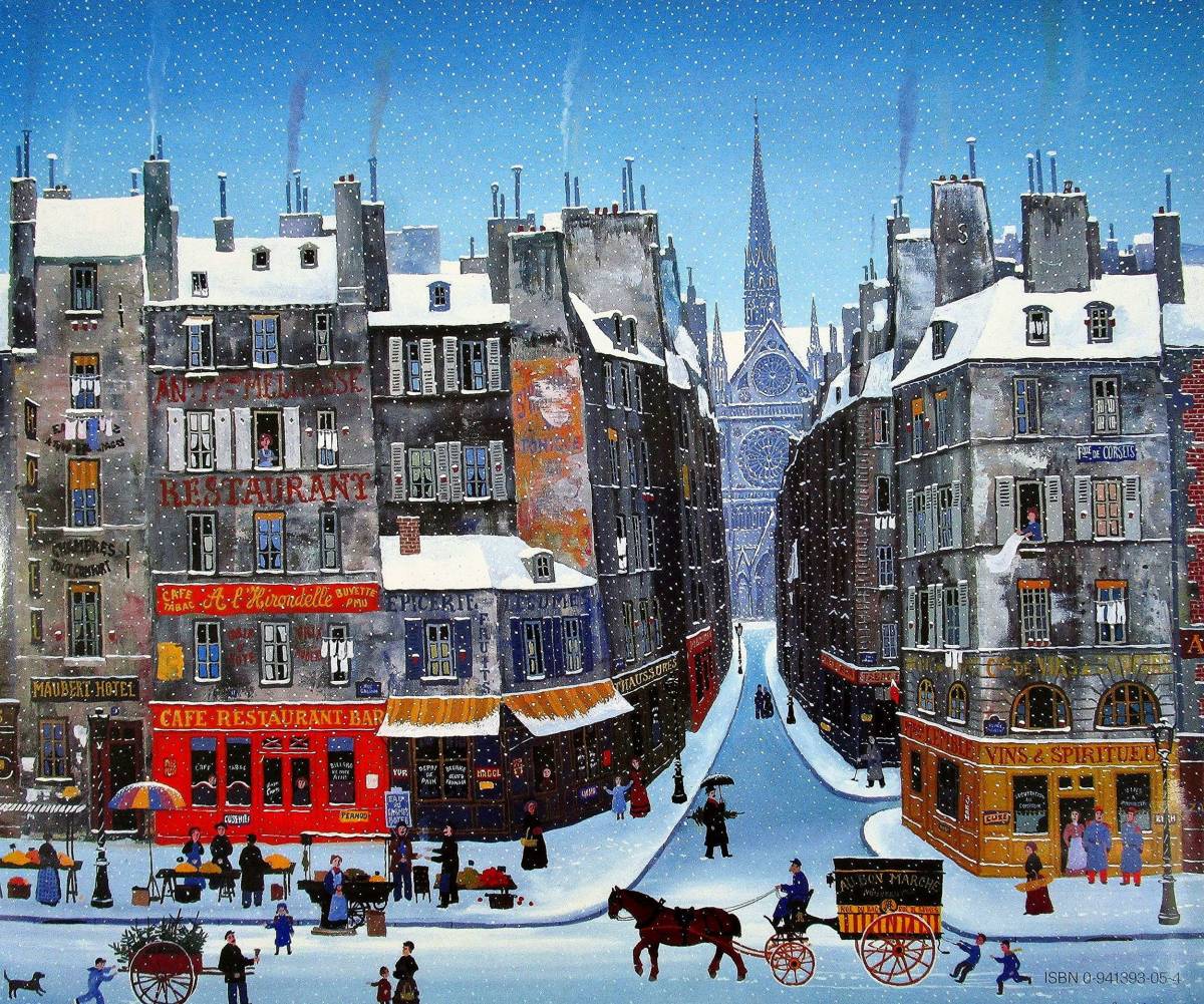 ミッシェル・ドラクロワ 『Neige Su La Cite』 限定200 本物証明