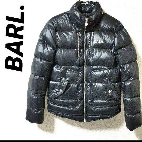 美品★BARL.■ボーラー■ロゴメタルプレートリアルダウンジャケット