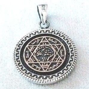 トルコ製 ハンドメイド シルバー925ペンダントトップ( キングソロモン)