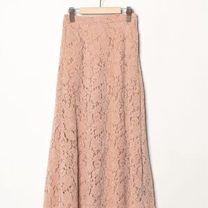 Omekashi ロングレーススカート サーモンピンク Sサイズ ロング スカート